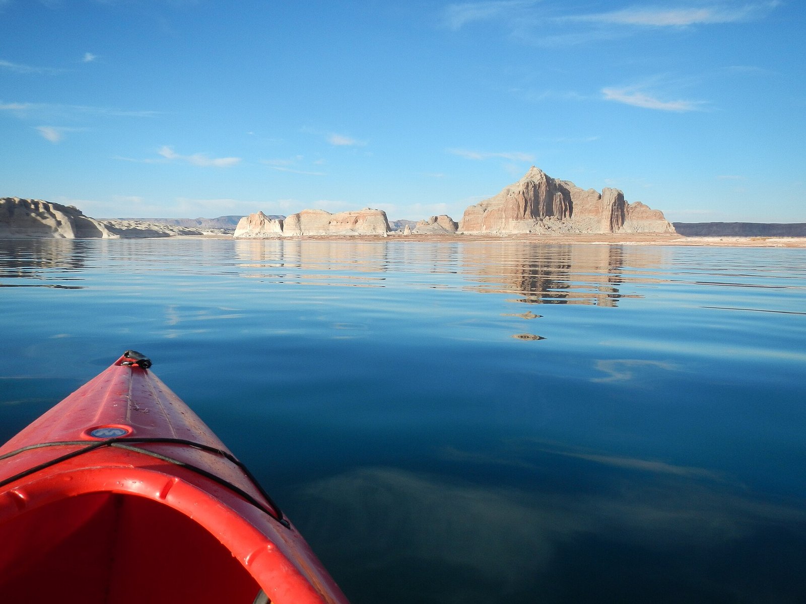 Kayak sur le lac Powell vers Antelope Canyon