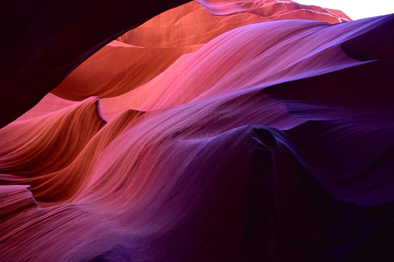 Canyon en fente près de Page, Arizona