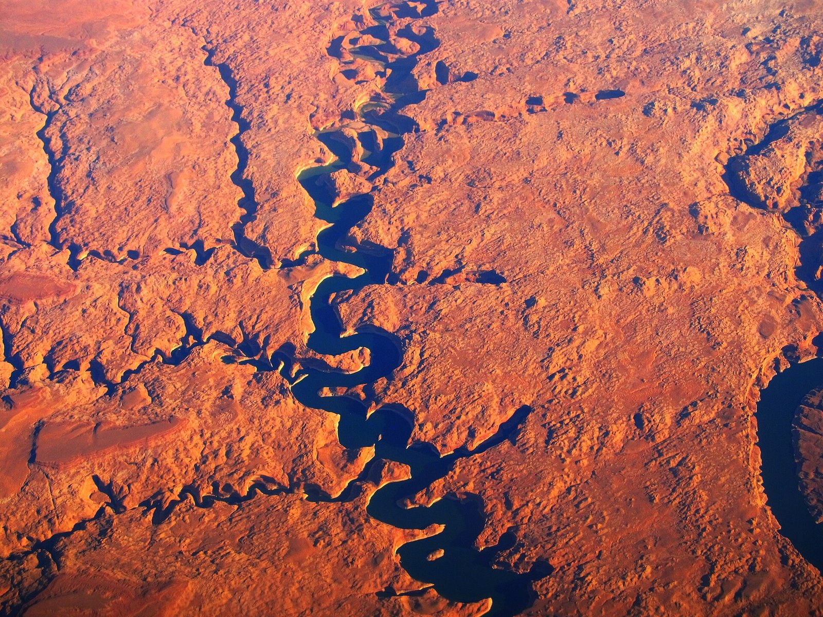 Vue aérienne du lac Powell